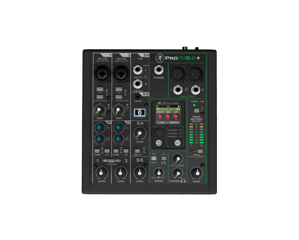 מיקסר מאקי 10 ערוצים פלוס +ProFX6v3