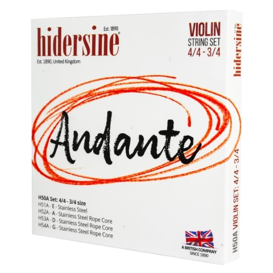 סט מיתרים לכינור Hidersine Andante 4/4 - 3/4