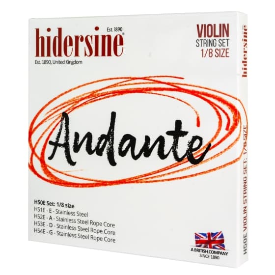סט מיתרים לכינור Hidersine Andante 1/8